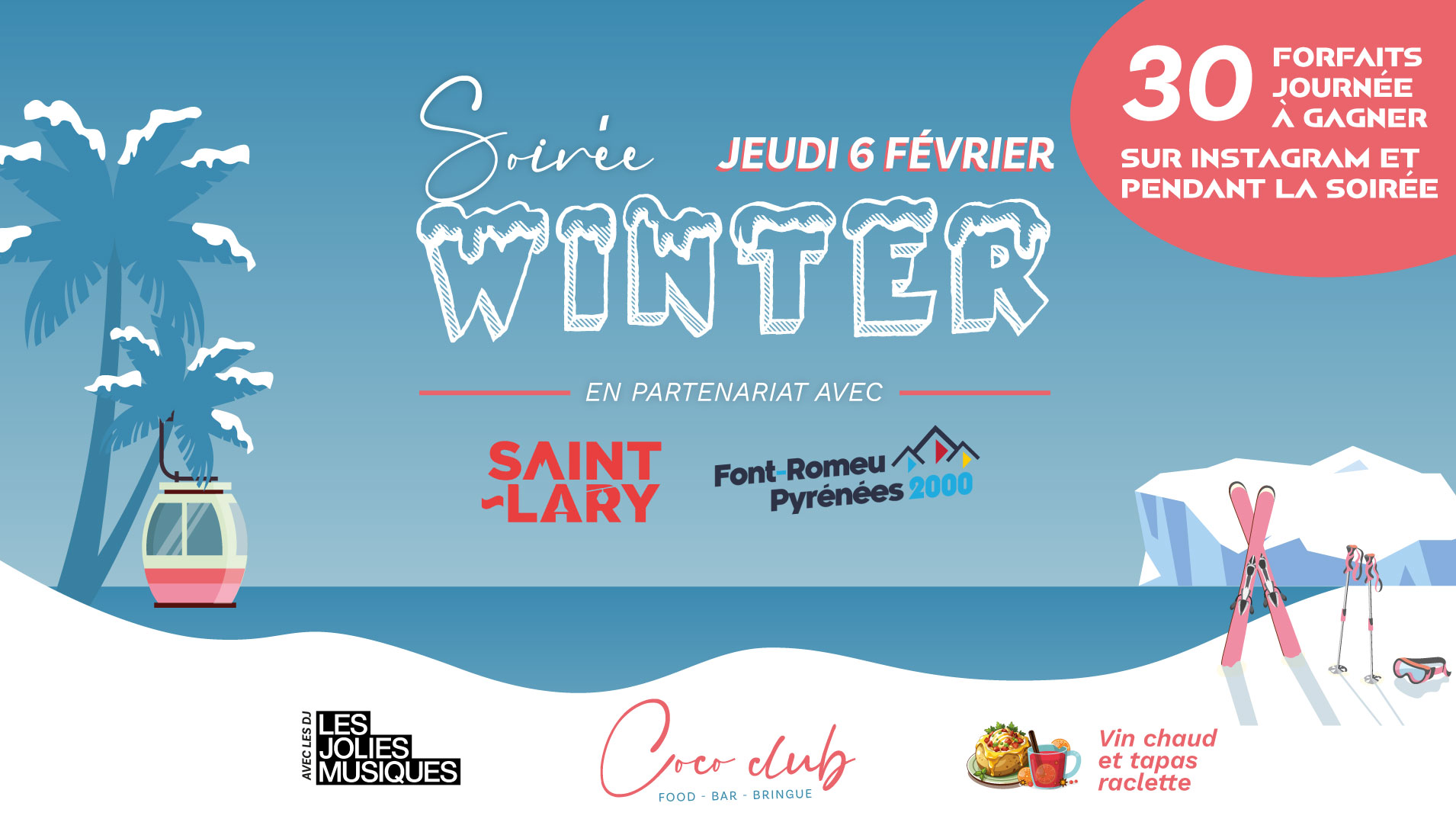 Affiche soirée winter Coco Club